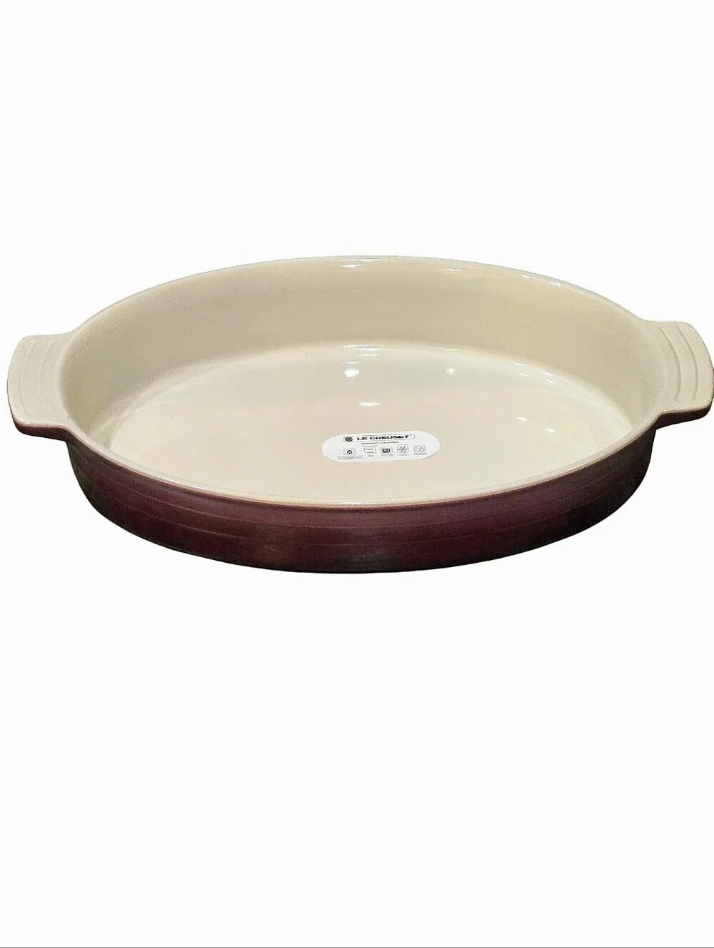 Le Creuset Stoneware 36cm Oval Baking Dish- Fig